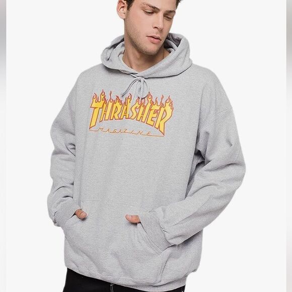 Thrasher Flame Pullover Hoodie Men's Size Small - Picture 1 of 14